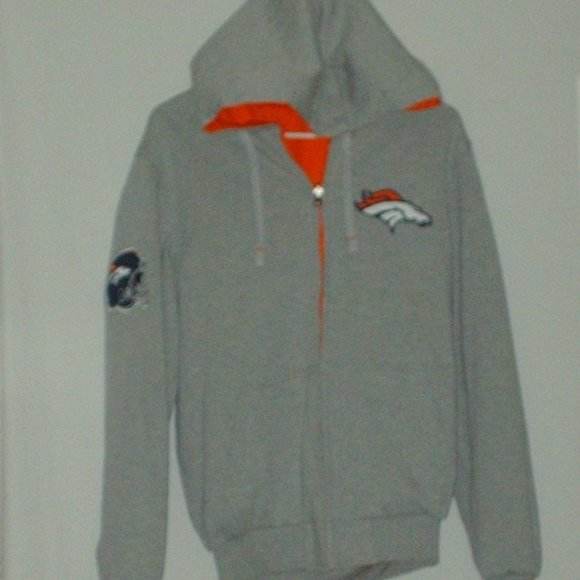 NFL Denver Broncos reversible jacket w/ hood - Picture 3 of 8